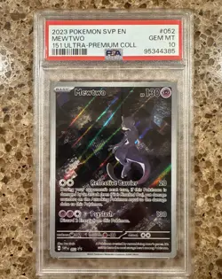 Mewtwo SVP 052 151 Ultra Premium Collection Promo Pokemon Card PSA 10 Gem Mint - Image 1