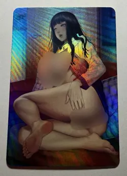 SEXY HEROINE WAIFU Hinata NARUTO ACG PREMIUM HOLOFOIL CARD NM - Image 1