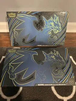 2 Sets of Mega Charizard OPENED Ultra Premium Collection Pokemon Cards - Image 1