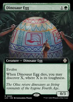 MTG Dinosaur Egg - Extended Art NM-Mint Commander: The Lost Caverns of Ixalan - Image 1