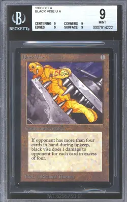 Magic MTG Beta Black Vise BGS 9 (9, 9, 9, 9) QUADS NEAR MINT NM - Image 1