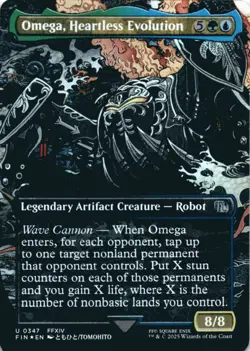MTG Omega, Heartless Evolution (Borderless) Foil NM FINAL FANTASY Magic 347 - Image 1