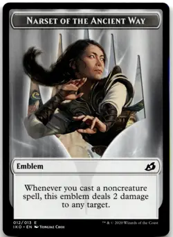 MTG Emblem - Narset of the Ancient Way T Ikoria: Lair of Behemoths 12 LP - Image 1