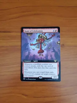 MTG Commander Kamigawa: Neon Dynasty - Kami of Celebration (059) Extended Art - Image 1