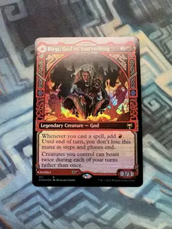 MTG Foil Showcase Birgi, God of Storytelling NM Unplayed Kaldheim - Image 1