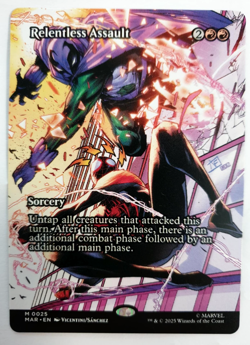 Relentless Assault - Borderless Mythic - MTG Marvel Spider-Man - 0025 NM - Image 1
