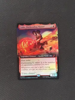Zuko, Firebending Master - FOIL Extended Mythic - MTG Avatar TLE - 0200 NM - Image 1