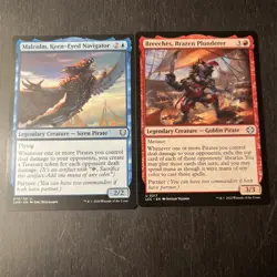 MTG STARTER COMMANDER DECK - Malcolm, Keen Eyed / Breeches - U/R Pirates - Image 1