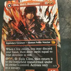 Magic The Gathering Clive, Ifrits Dominant Final Fantasy Borderless NM - Image 3