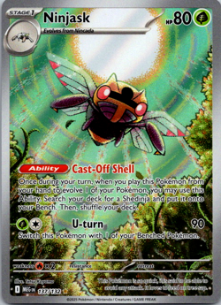 Ninjask Full Art Holo 137/132 (Pokemon TGC) NM - Image 1