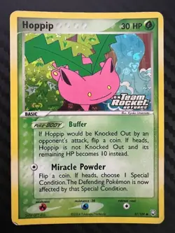 Pokemon TCG Hoppip Reverse Holo 57/109 ex Team Rocket Returns MP - Image 1