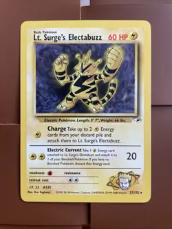 Lt. Surge’s Electabuzz 27/132 Gym Heroes Pokemon TCG - Image 3