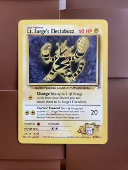 Lt. Surge’s Electabuzz 27/132 Gym Heroes Pokemon TCG - Image 4