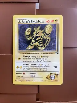 Lt. Surge’s Electabuzz 27/132 Gym Heroes Pokemon TCG - Image 5