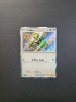 Doduo 199/091 Pokemon TCG S&V Paldean Fates Shiny Rare Holo Near Mint - Image 2