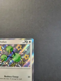 Doduo 199/091 Pokemon TCG S&V Paldean Fates Shiny Rare Holo Near Mint - Image 4
