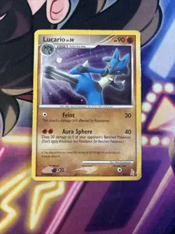 Lucario 3/11 Common Pokemon TCG DP Trainer Kit: Manaphy & Lucario DMG - Image 1