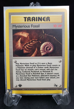Pokemon TCG Mysterious Fossil Fossil 62/62 Regular 1st Edition Common - Image 1