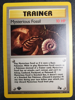 Pokemon TCG Mysterious Fossil Fossil 62/62 Regular 1st Edition Common - Image 2
