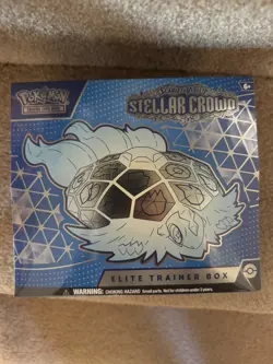 Pokemon TCG Stellar Crown ETB Elite Trainer Box New Sealed - Image 1