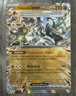 2025 Pokemon Holo Prismatic Evolutions Cornerstone Mask Ogerpon ex 058/131 - Image 1