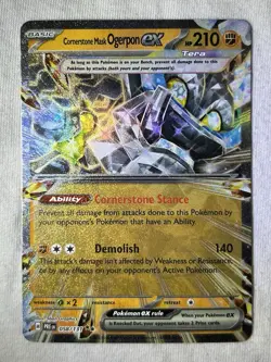 Cornerstone Mask Ogerpon EX 058/131 Double Rare Pokemon TCG Sv Prismatic Evo NM - Image 1