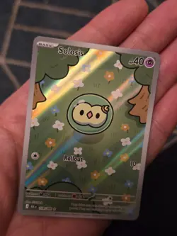 Pokemon TCG Solosis 118/086 Black Bolt Series Illustration Rare Full Art M-NM - Image 1