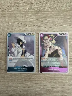 One Piece Card Game Black Maria Ms All Sunday Nico Holos Set With Bonus Gift - Image 1