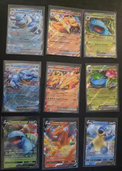9 Card Charizard Venusaur Blastoise Ex & V Promos NM Pokemon NM - Image 1