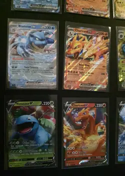 9 Card Charizard Venusaur Blastoise Ex & V Promos NM Pokemon NM - Image 5