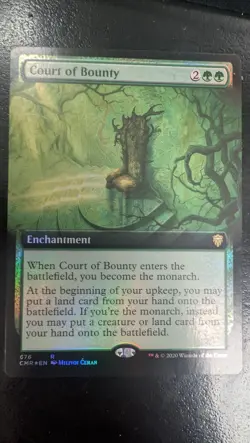 Court of Bounty (Extended Art) Commander Legends Foil Magic Card - Image 1
