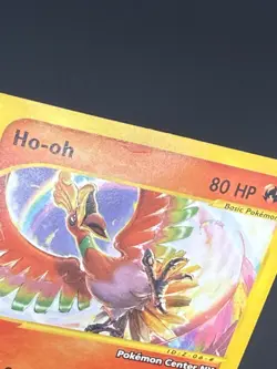 Pokemon Card Black Star Promo Ho-oh 52 Pokemon Center NY Stamped E Series WOTC - Image 3