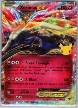Xerneas EX 97/146 Celebrations: Classic Collection - Pokemon Card - NM - Image 1