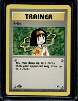 Pokemon Card | Erika Gym Heroes 100/132 Regular Rare 1st Edition - Image 1