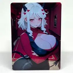 Helltaker Modeus Goddess Anime Waifu ACG Foil Card - Image 1