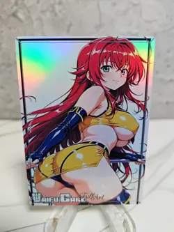 Rias Gremory Trading Card Waifu Goddess Story Anime Girl holo Karte Manga Full - Image 1