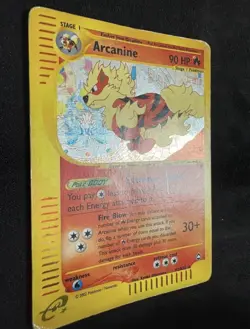 Pokemon Card-Arcanine-Aquapolis-Holo-H2/H32-Rare-ENG-Poor - Image 3