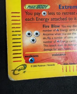Pokemon Card-Arcanine-Aquapolis-Holo-H2/H32-Rare-ENG-Poor - Image 5
