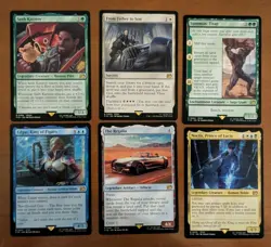 Magic The Gathering: Final Fantasy Lot of 6 Rares: Sazh, Edgar, Noctis, etc. NM - Image 1