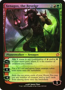 MTG FOIL Xenagos, the Reveler - Theros #209 - Image 1