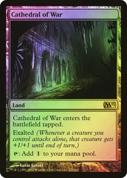 MTG FOIL Cathedral of War - Magic 2013 #221 - Image 1