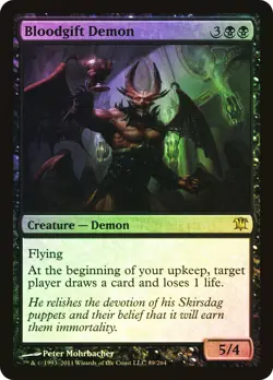 MTG FOIL Bloodgift Demon - Innistrad #089 - Image 1