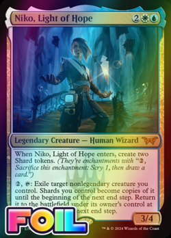 x1 Niko, Light of Hope DSK Duskmourn MTG 224 FOIL MYTHIC M/NM 1x - Image 1
