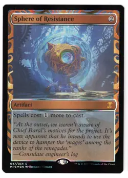 MTG Sphere of Resistance - Foil, Masterpiece Series, Near Mint, English MPS 047 - Image 1