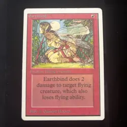 MTG - Earthbind - Unlimited - NM - Vintage Magic The Gathering - Image 1