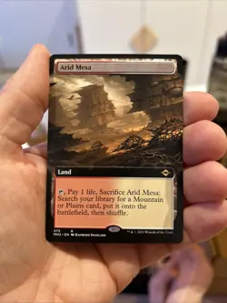 NM Magic The Gathering Modern Horizons 2 NM Extended Art Arid Mesa - Image 1