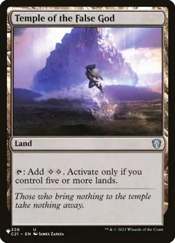 (x4) Temple of the False God 326 Play Set Uncommon Commander 2021 MTG Near Mint - Image 1