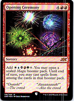 Opening Ceremony Magic The Gathering Unfinity Foil Near Mint - Image 1