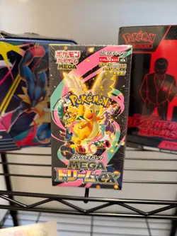 Pokemon Japanese Mega Dream Ex Booster Box with Shrink - US Seller - Image 1