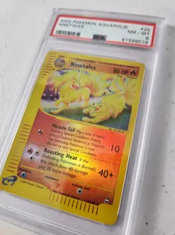 Ninetales 25/147 - Aquapolis *PSA 8 - NM-MT* Reverse Holo Pokemon Card - Image 3